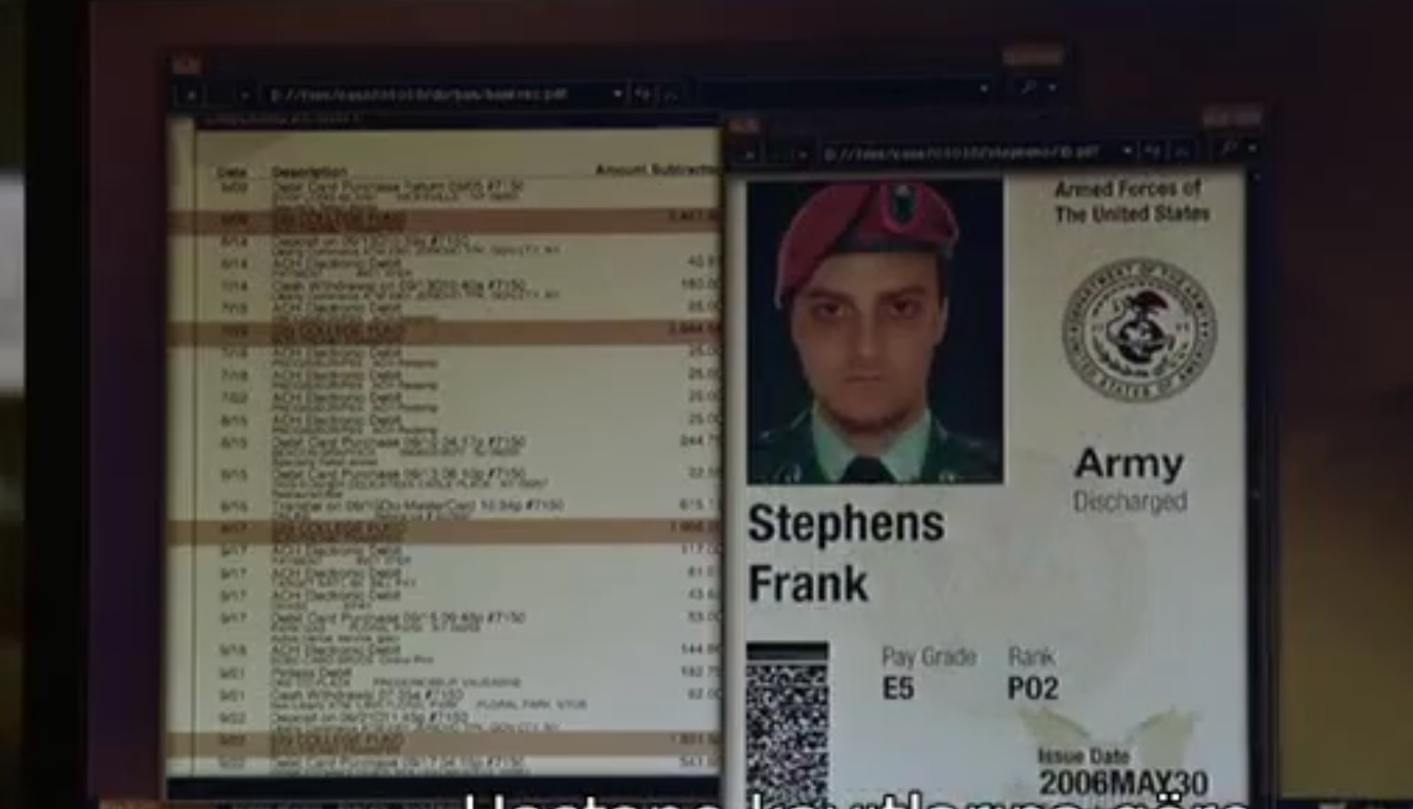 Document with flag